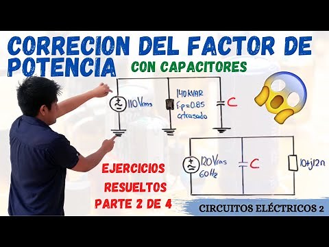 CAPACITOR CALCULATION to CORRECT THE POWER FACTOR 💥 2 SOLVED EXERCISES [VERY EASY] 😱
