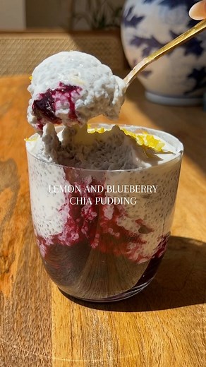 214K views · 5.8K reactions | Lemon and Blueberry Chia Pudding Since...