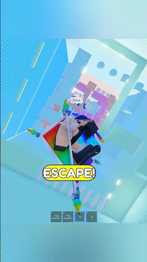 'I FLEW OVER THE WHOLE MAP FOR WIN 🤯 ROBLOX HUG TOWER 💥#roblox#shortsfeed#viral