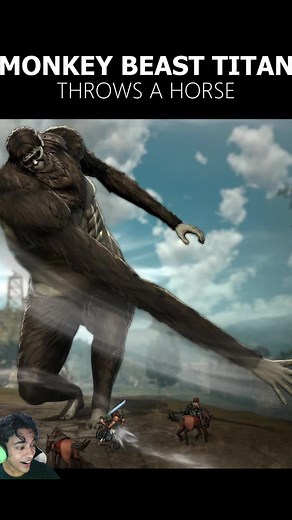 8.3K views · 36 reactions | Attack on Titan 2 Monkey Beast Titan throws a Horse #attackontitan #AttackOnTitan2 #gamingreels | SuperTuxon | Facebook