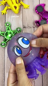Chubby Cute Octopus Squishy Stretching Fun!! 😖😎🤪 #Squishy #Reels #Shorts #Asmr #Toys #Funny #satisfying | Luplup