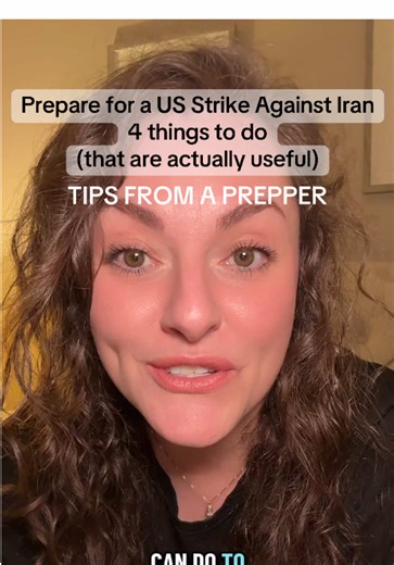 How to prepare for a potential US strike against Iran. 4 things you can do right now to prep. Tips from a leftist prepper. #prepper #emergencypreparedness #ww3 #iran #prepping