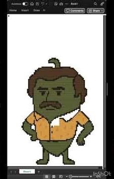 Poblano Escobar pixel art