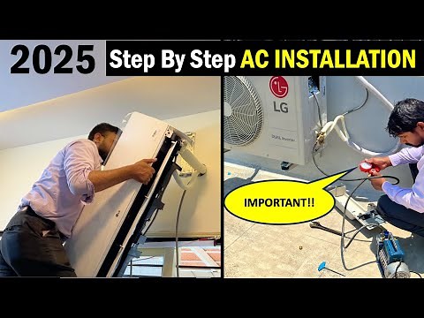 Split Air Conditioner Installation Step By Step (2025) | Actual Installation Cost