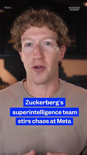 24K views · 106 reactions | #Meta’s push to build new #AI #superintelligence team is sparking tension among employees. | Business Insider | Facebook