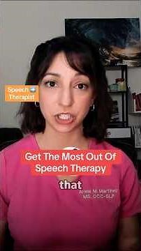How to Get the Most Out of Speech Therapy Sessions