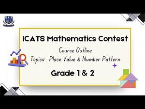ICATS Mathematics Contest/ Place Value and Number Pattern/ Grade 1 & 2/Course Outline/ #maths #icats
