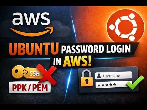 AWS EC2 Ubuntu Login Using Password | No PEM Key | Easy Step-by-Step Guide