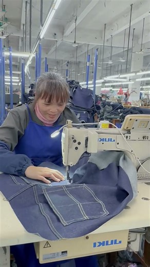How Denim Jeans Are Sewn | Inside a Professional Denim Factory