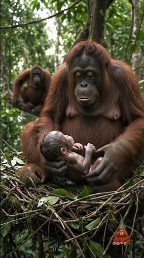 Bornean Orangutan Birth