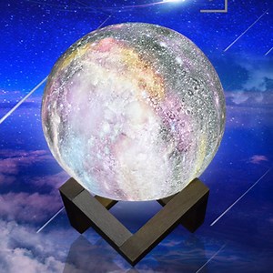 [Hot Item] 3D Printed Moon Lamp Seamless Lunar Moonlight Lamp
