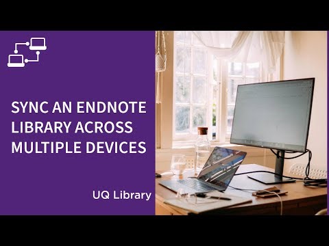 Sync an EndNote library across multiple devices