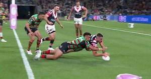 Corey Allan was straight into the action