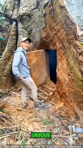 🌳 You’ve never seen houses built inside trees like these! #reels #tree #treehouse | Worldinsides