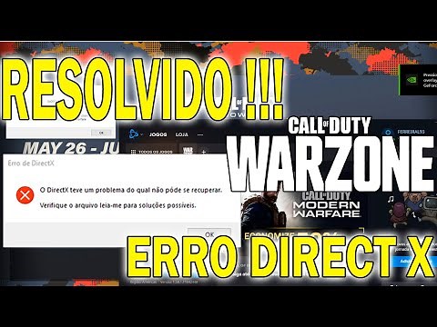 COD Warzone - ERRO DIRECT X RESOLVIDO !!! 2022