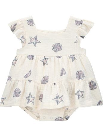 Carter's Child of Mine Baby Girls' Seashell Sunsuit - Walmart.ca