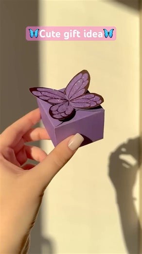 Jannat's DIY Studio on Instagram: "Create a charming DIY paper butterfly box that’s perfect for gifts or decor! 曆✨ Fold and cut colorful paper to form delicate butterflies, then arrange them on a small box for a magical, whimsical touch. This easy craft adds a personalized flair to any special occasion!"
