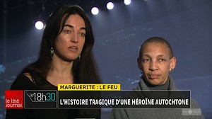 1.5K views · 22 reactions | Dans la pièce «Marguerite : le feu», présentée à l'ESPACE GO, l'artiste multidisciplinaire Émilie Monnet s'inspire de l'histoire vraie de Marguerite Duplessis, première femme à la fois esclave et autochtone à avoir tenté de faire reconnaître sa liberté par un procès. | Radio-Canada Arts | Facebook