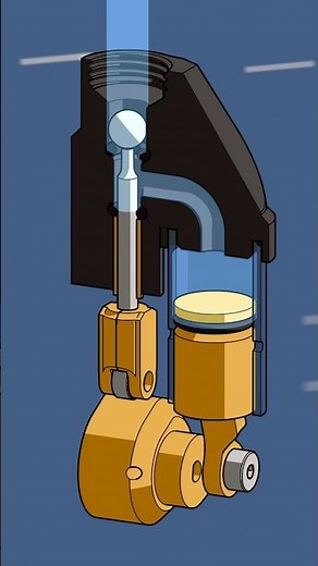 How my compressed air engine works #design #engineering #animation #3danimation #mechanical #engine