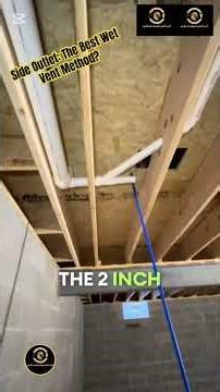 Side Outlet: The Best Wet Vent Method?#Plumbing #DIY #LeakRepair #HomeImprovement #ToiletFix #shorts