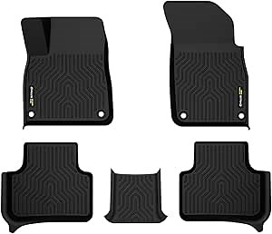 G-PLUS TPE Cargo Liners, Compatible with Audi Q7 2017-2025, Fit Audi Q8 2019-2025, All Weather Full Cover Protection 1st & 2nd Row, Floor Liners
