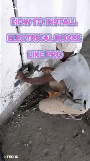 How to Install Electrical Boxes Step by Step | Beginner’s Complete Guide#shorts