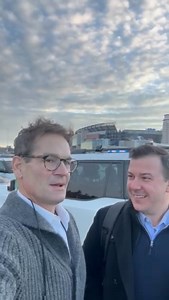 The calm before the storm. Duke and WMUR's Ian Steele will be live at tonight's big Patriots v Chargers Wild Card game! | WCVB Channel 5 Boston