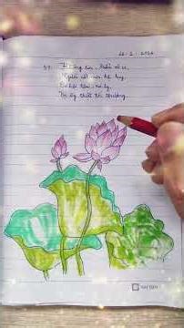 Vẽ Hoa Sen_ Kinh Pháp Cú 97
