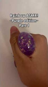 Rainbow ASMR! Purple edition Part 1 | #viral #fyp #asmr #needoh #squishy #purple