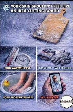Frostbite doesn't hurt at first - and that's why it's so dangerous. #familypreparedness #firstaid