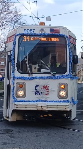 SEPTA 1981 Kawasaki SE-LRV #9087 ("Yoon" Moonlight🔷️) preparing to run on rt 34 [T2]🟢