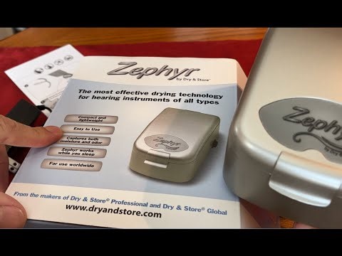 Dry & Store Zephyr Dryer for Cochlear Implant Processor, Battery, and Coil. Unboxing Opening.
