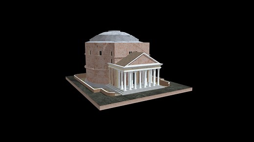 Pantheon (Rome-Italy) - 3D model by 3D View (@dimoduk)