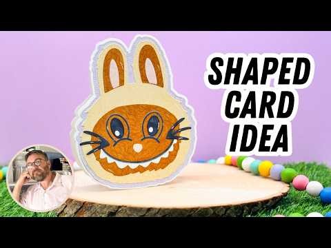 How to Create a Shaped Card Using Dies | Shabubu Head Card with Scrappy Boy Stamps