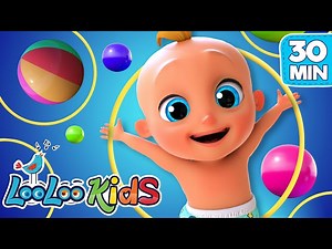Round and Round | LooLoo Kids Newborn Songs - 30 Minutes of Fun Learning Music - Videos For Kids