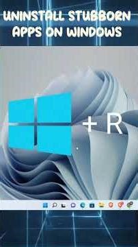 Windows Won't Let You Uninstall This App? Force Remove It in Seconds! 💻 #Shorts