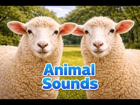 Animal Sounds for Kids🦁🐯 | Learn 20 Animals with Real Photos | Fun Educational Video