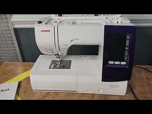 Janome Memory Craft 9850 - Embroidery Bar set up