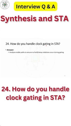 24.How do you handle clock gating in STA