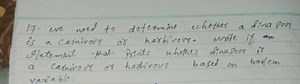 Write an if statement in a programming language that prints whe... | Filo