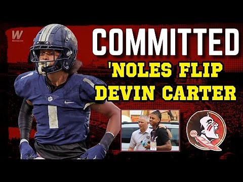 FSU flips 4* WR Devin Carter from SEC | FSU Football Recruiting | Warchant TV #FSU