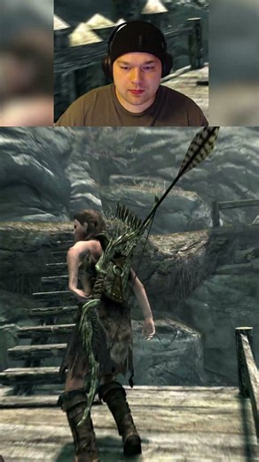 Stealth Archer vs Bandit Camp in Skyrim #shorts #viralshorts