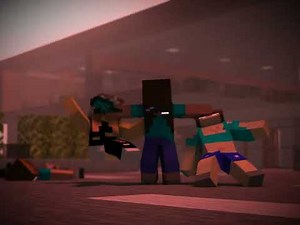 Mine Imator Intro by CYBERMC(Herobrine girls fight)// Minecraft Animation// Template