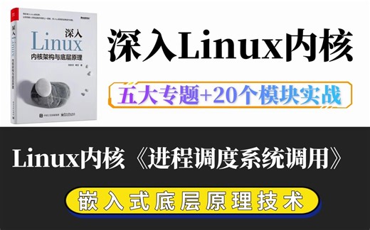 【深入理解Linux内核底层原理】剖析Linux内核《进程调度系统调用》|内存调优/文件系统/进程管理/设备驱动/网络协议栈