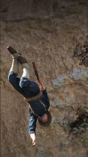 Horse Kicks Man Off Cliff - White Cougar Attacks - Man Shoots It! RDR2 #shorts