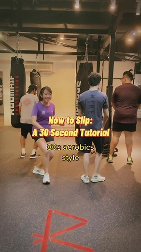 oh hi there! always wanted to learn how to do a slip? get up on your feet and join us in this short workout! 😀🕺🏻 #sgboxing #80saerobics #boxingtips #fyp #howto #tutorial
