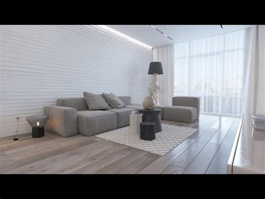 Minimalist apartment with ethno vibes and a unique array of textures