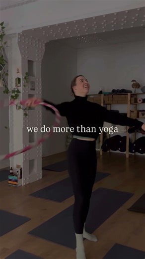 We do more than yoga .. hula hooping skills creep back.