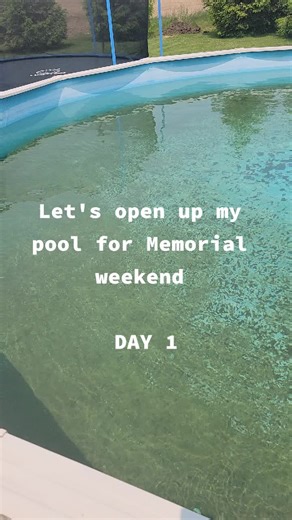 4 days to have the pool ready by the weekend 😎 #poolmaintenance #summer #poolcleaning