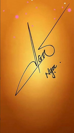 Chữ ký đẹp theo tên NGỌC✍️ #signaturebyname #ChữkýđẹptheotênNGỌC